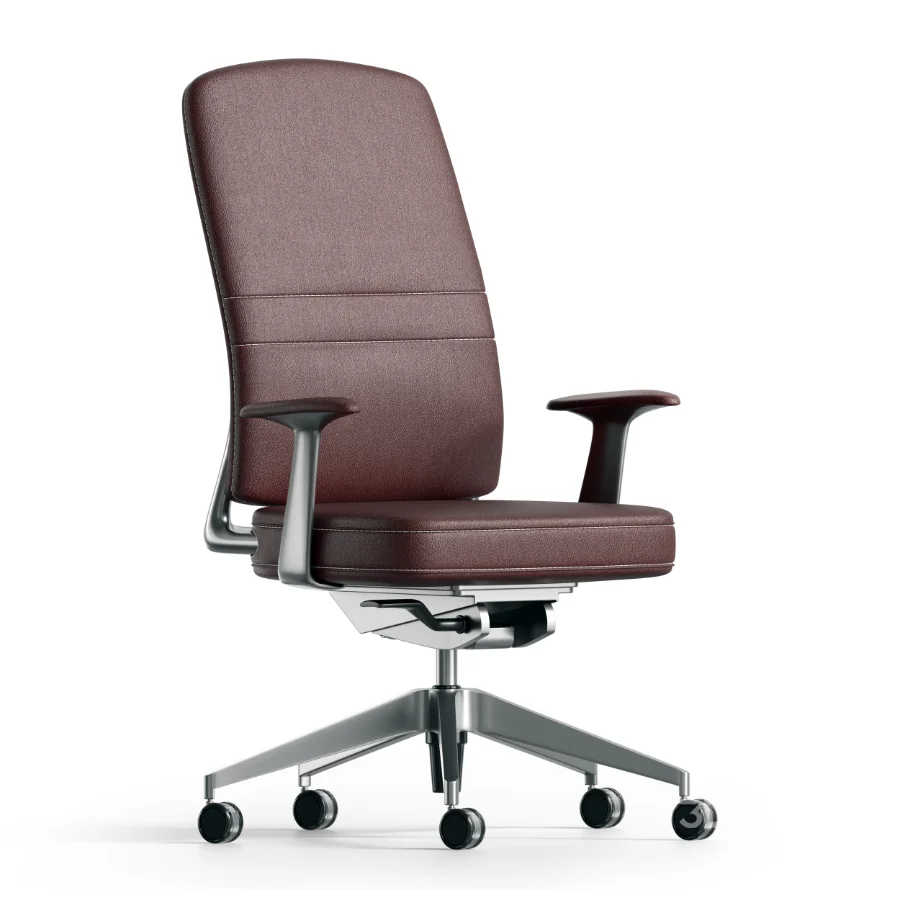 LEATHER-COVERED COMPUTER CHAIR Image 3