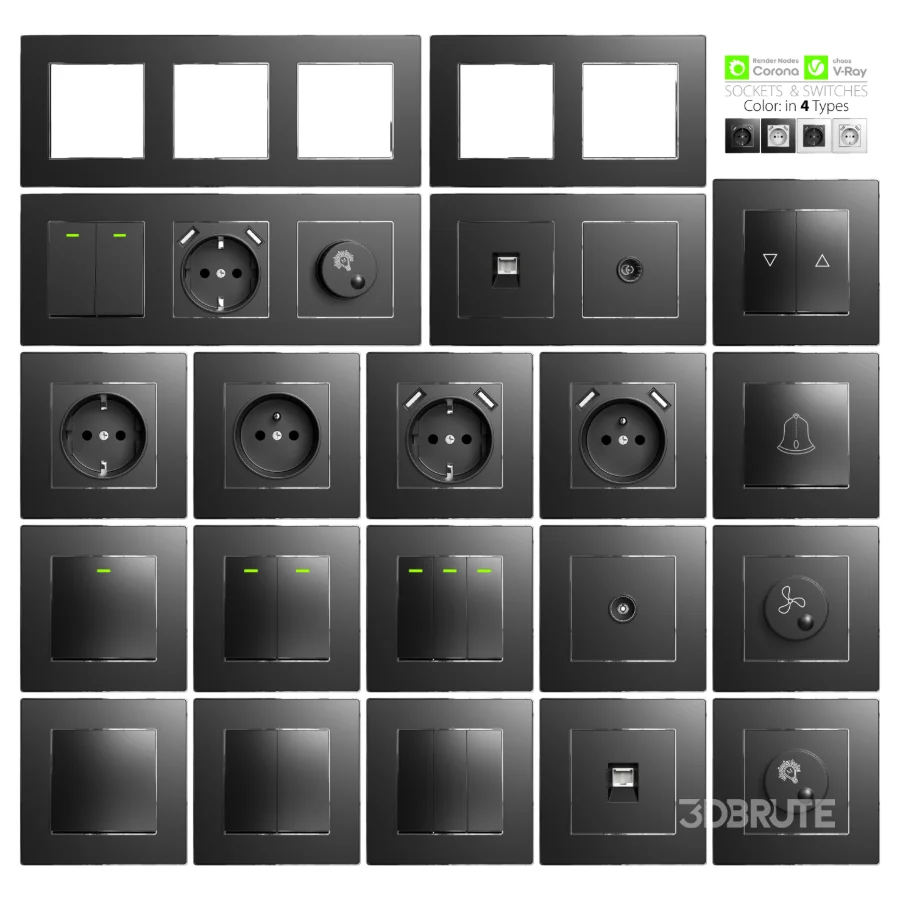 Sockets and Switches 4 Color Image 1