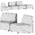 Da Vinci Sofa By Saloni - Thumbnail 3