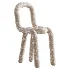 Velvet Designer Style Living Room Side Chair Colorful Open Dining Chair - Thumbnail 3
