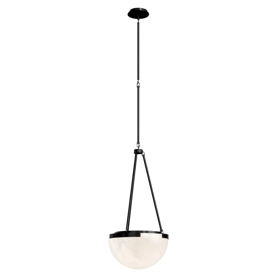 Melange Small Elongated Alabaster Pendant by Visual Comfort Image 9