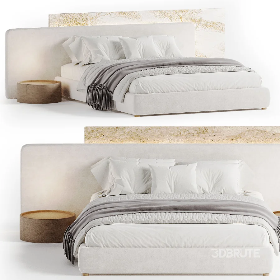 Modern Double Bed 04 Image 4