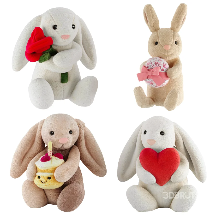 Plush Toys Set 36 -Rabbit Image 1