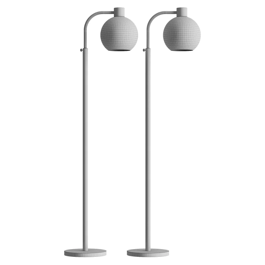 Adjustable Metal Pharmacy Floor Lamp Image 3