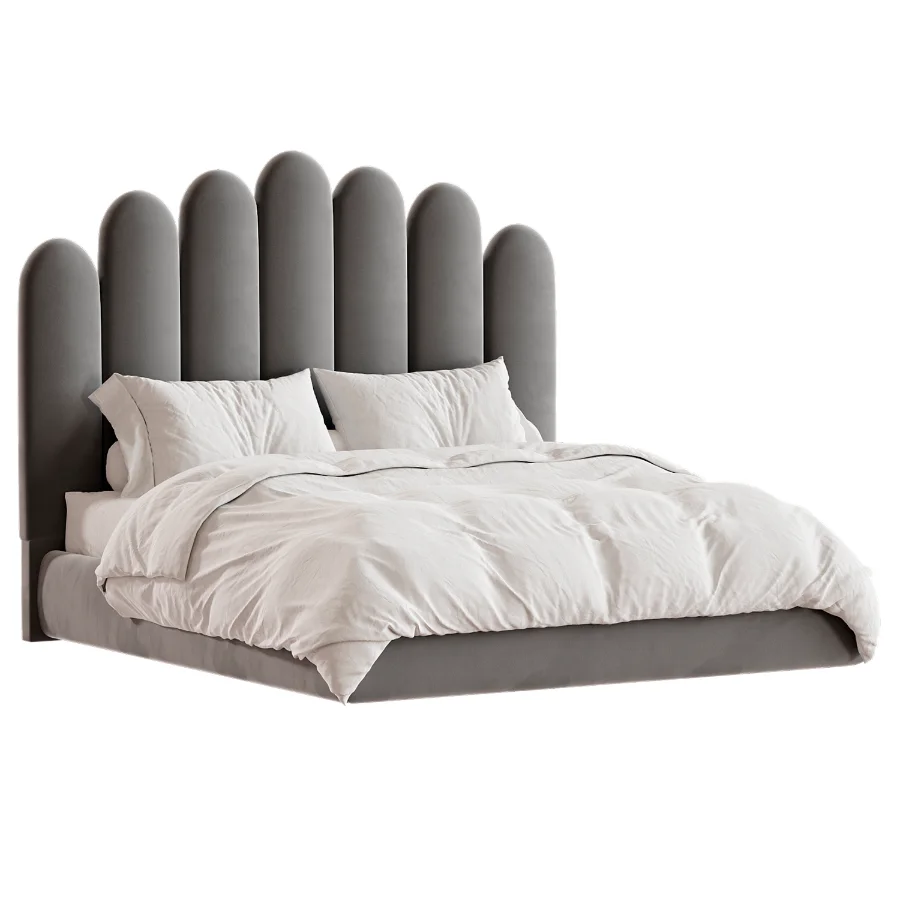 Liel Velour Bed Divan Image 2
