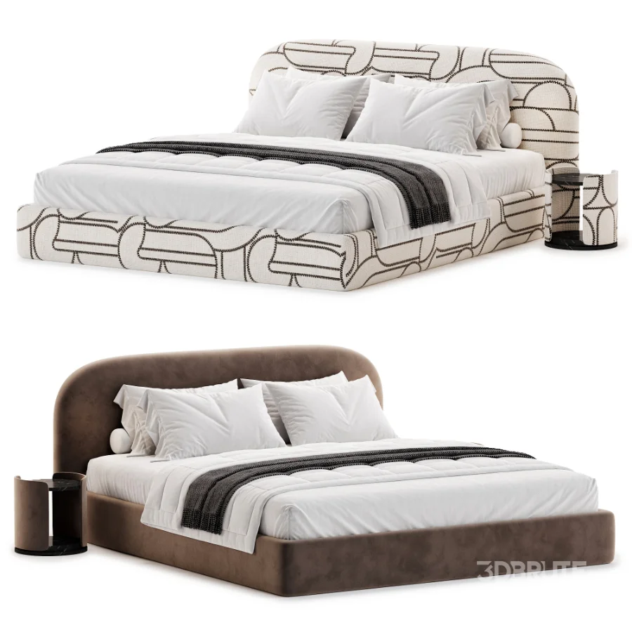 Modern Double Bed 07 Image 1