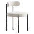 Modern Style Upholstered Side Chair Open Back Dining Chair - Thumbnail 2