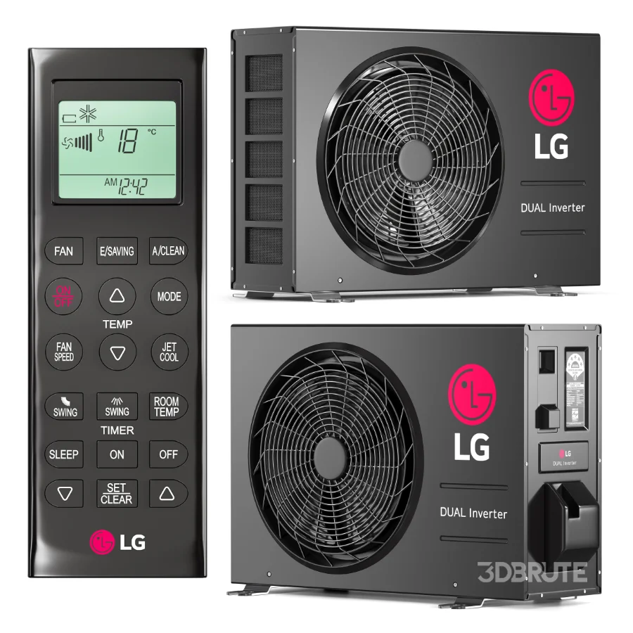 Air Conditioner Black Image 2