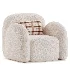Flair Nina Boucle Teddy Accent Chair - Thumbnail 1