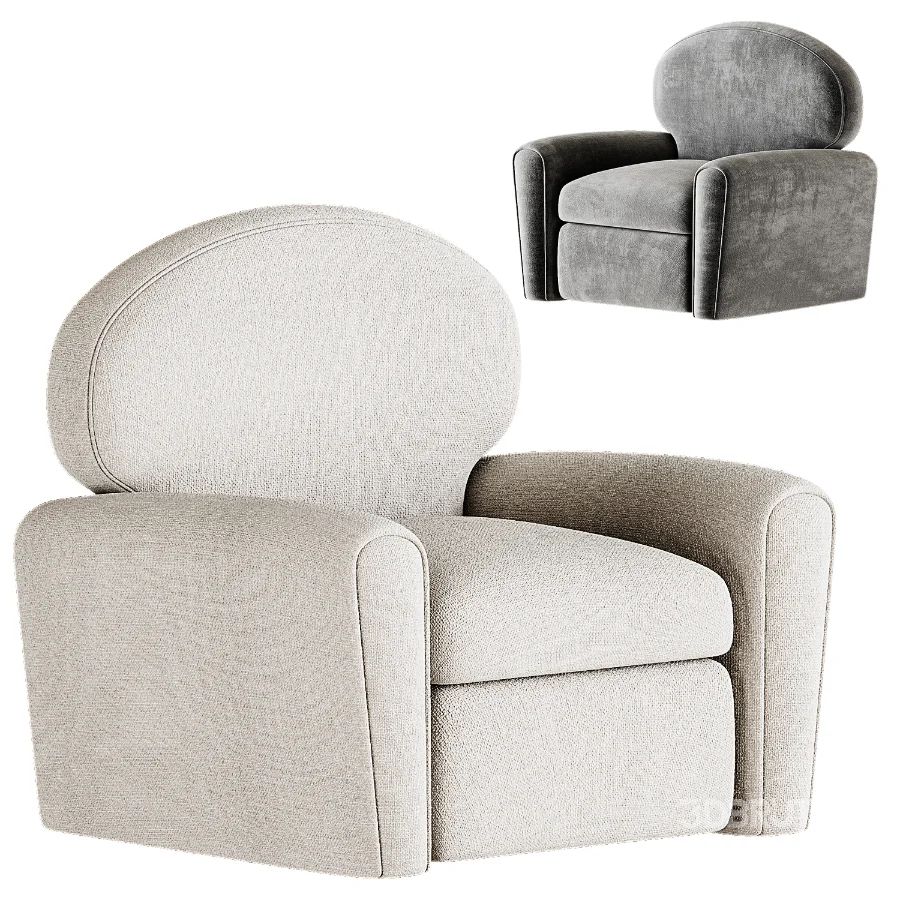Roma Soft armchair By Saloni Image 1