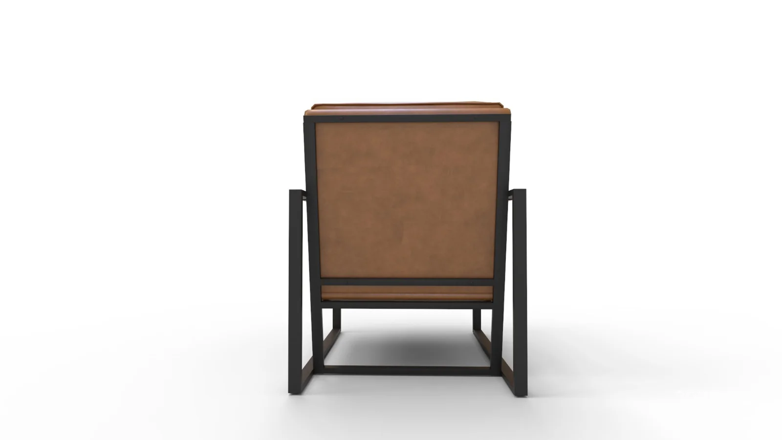 Gaines Top Grain Leather Armchair Image 4