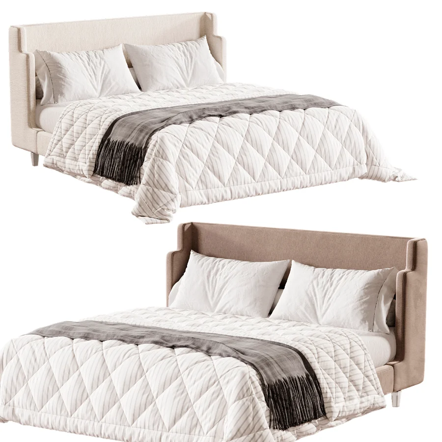 Julia Fabric Queen Bed Image 1
