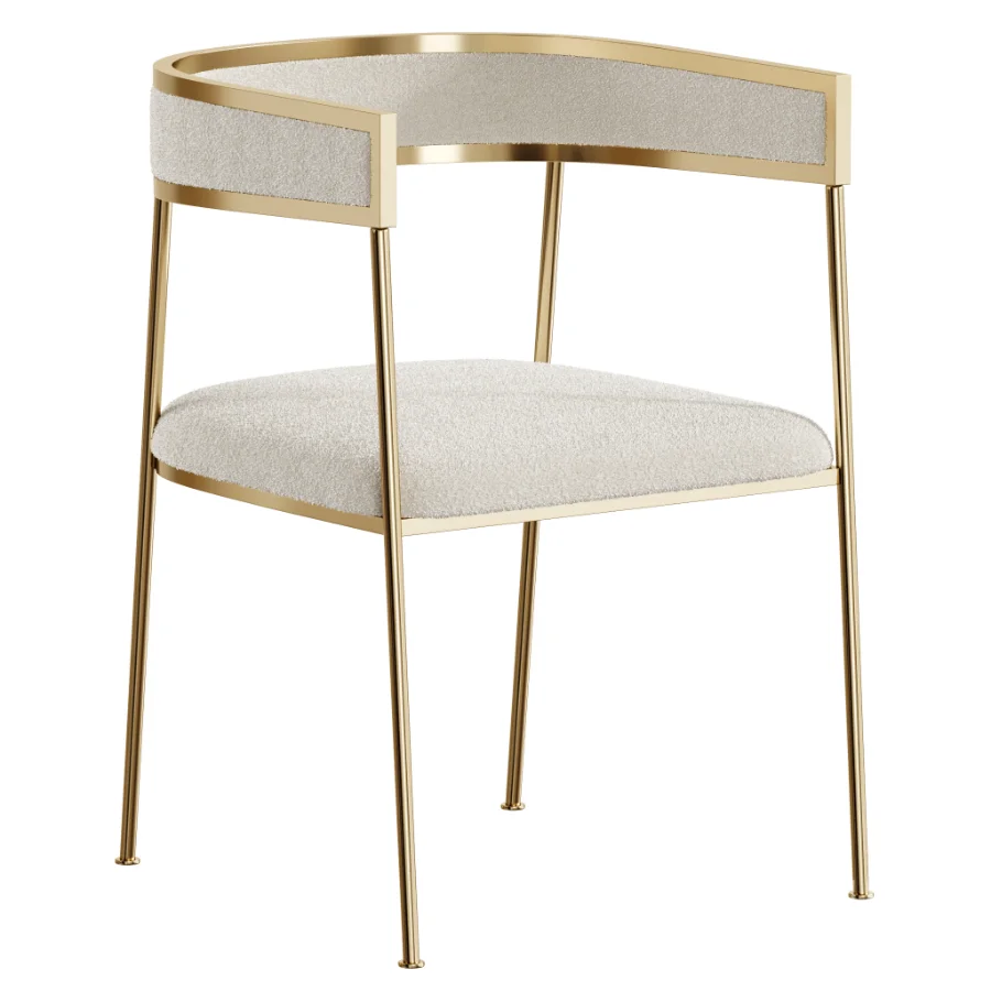 Glam Velvet Dining Side Chair Image 2