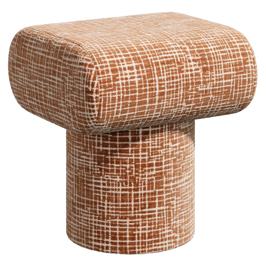 Pouf Plum Boucle Blue Image 3