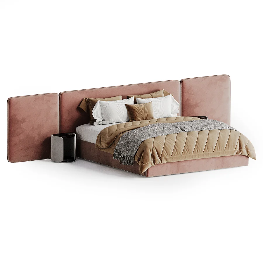 Japandi Modern Double Bed Image 2