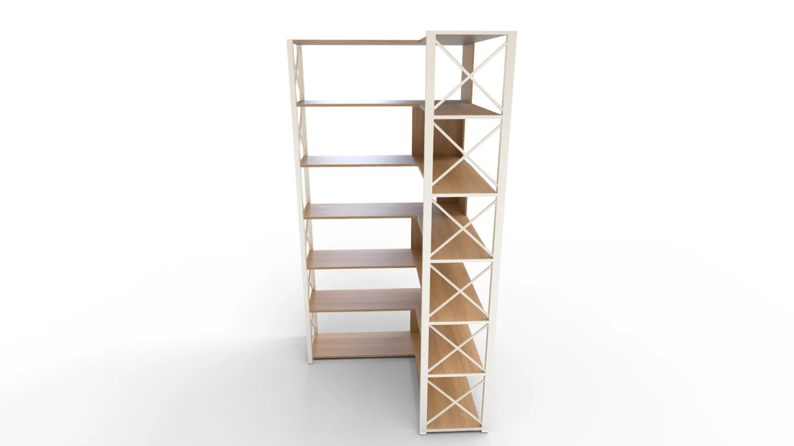 StoriesL Shaped Corner Storage Cabinet Image 5