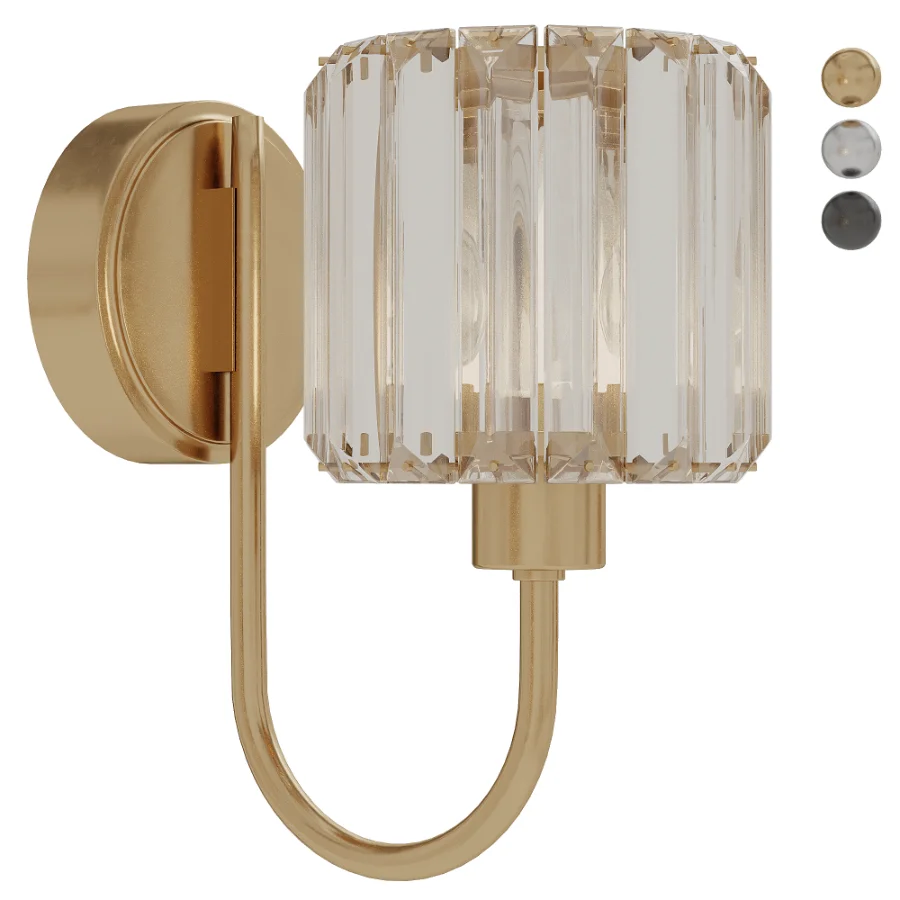 Berenice Nickel Wall Light Image 1