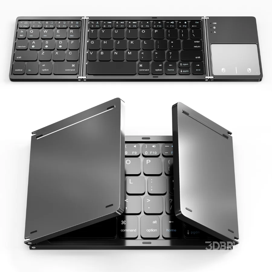 Portable Wireless Bluetooth Folding Keyboard Image 3