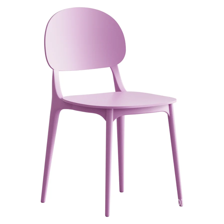Modern Indoor-Outdoor Plastic Side Chair Image 3