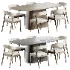 Wooden kitchen chair and Kitchen table - Thumbnail 1
