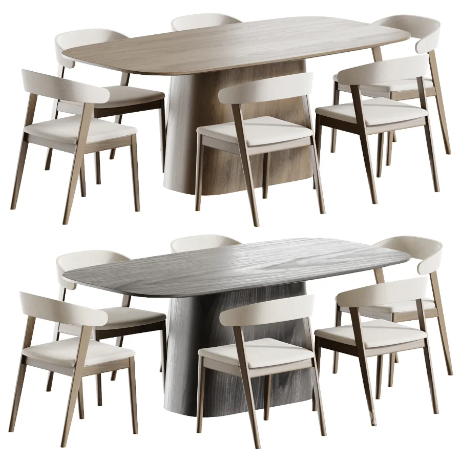 Wooden kitchen chair and Kitchen table Image 1