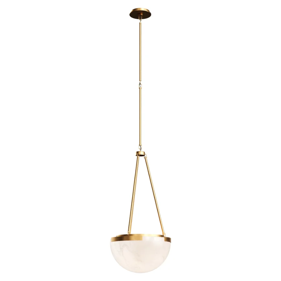 Melange Small Elongated Alabaster Pendant by Visual Comfort Image 5