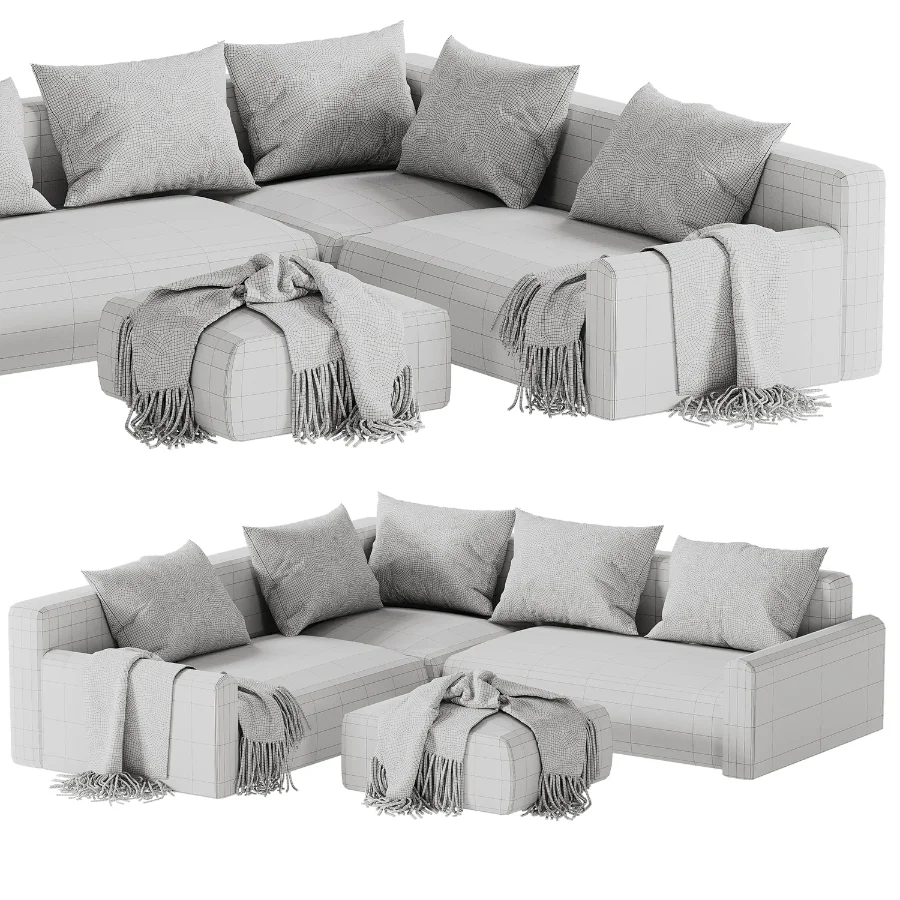 Corner sofa Kirmas 5 Velvet Eclipse divan Image 3