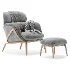 Elysia 101 Lounge Chair & Nino Ottoman - Thumbnail 2