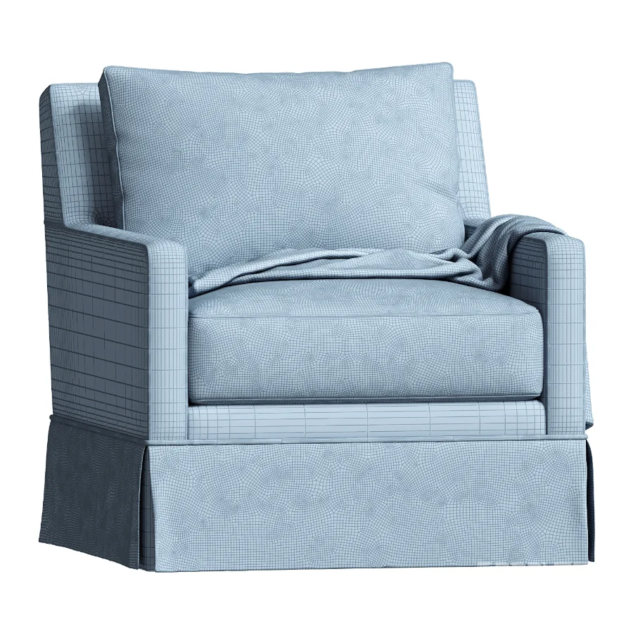 Augustus Club Chair Crypton Linen Image 2