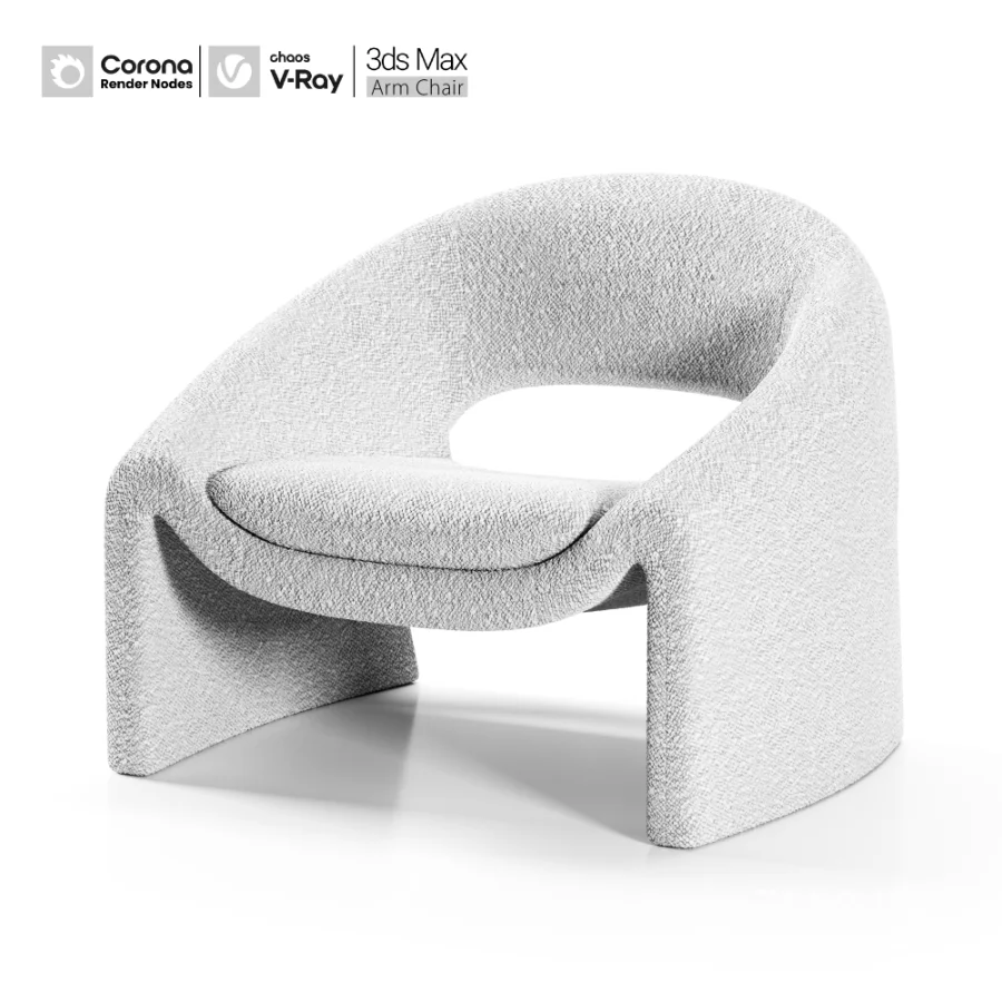 Sacha Performance Bouclé Armchair Image 1