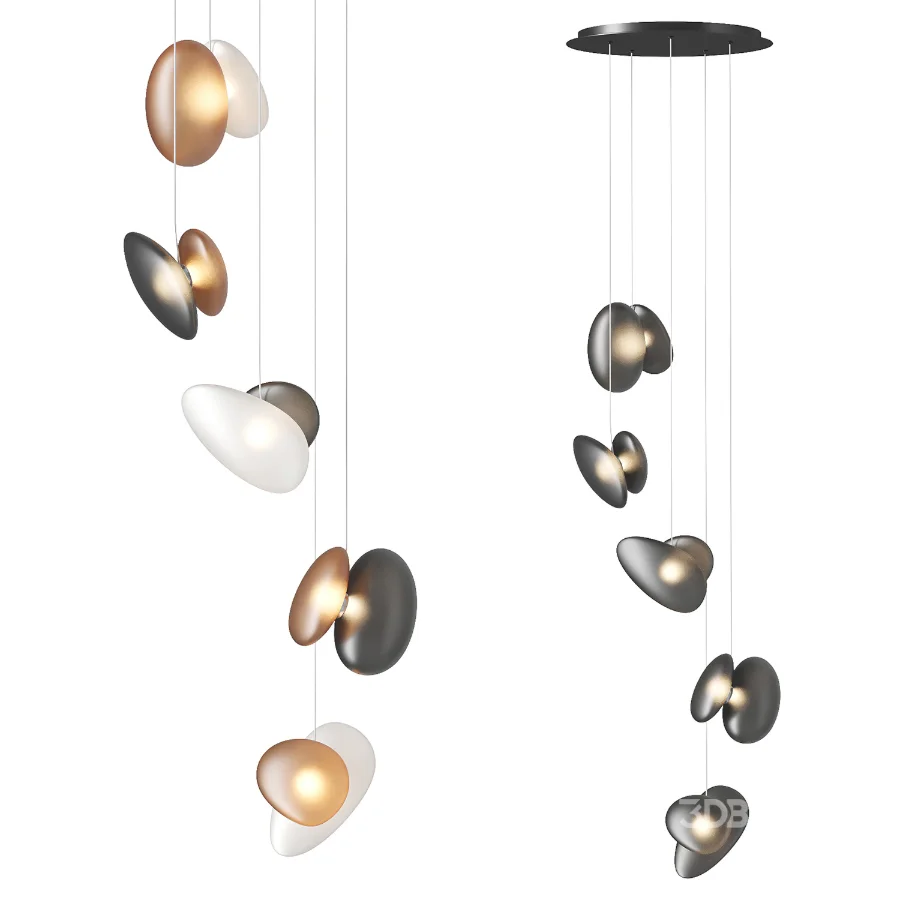 Pebble Linear 03 Chandelier Image 1
