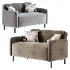 Straight sofa Fils Mini 120 Velvet Terra - Thumbnail 2