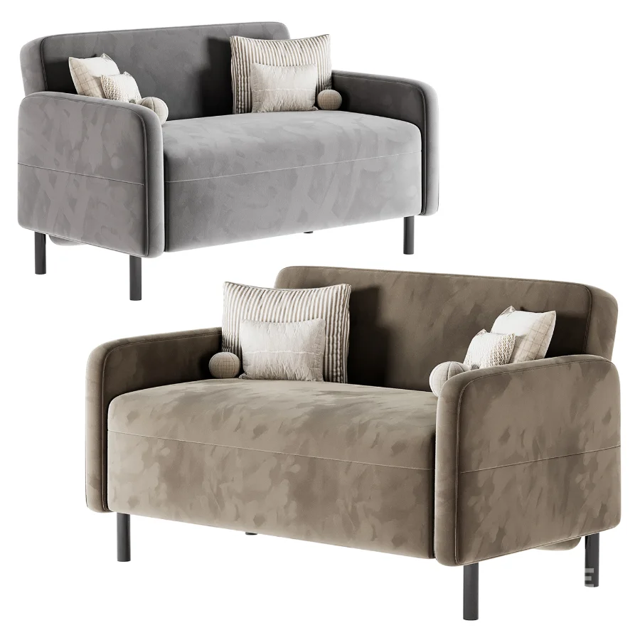 Straight sofa Fils Mini 120 Velvet Terra Image 2