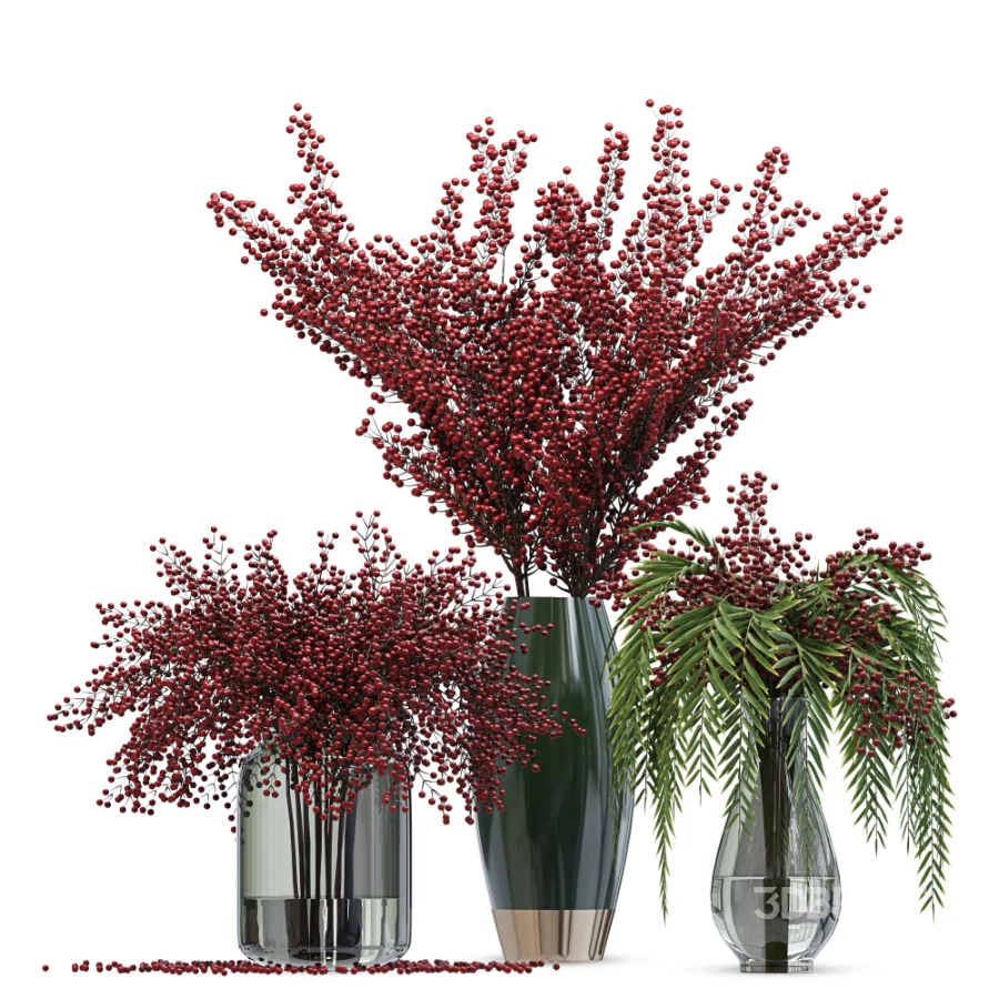 Bouquet berries vases Image 4