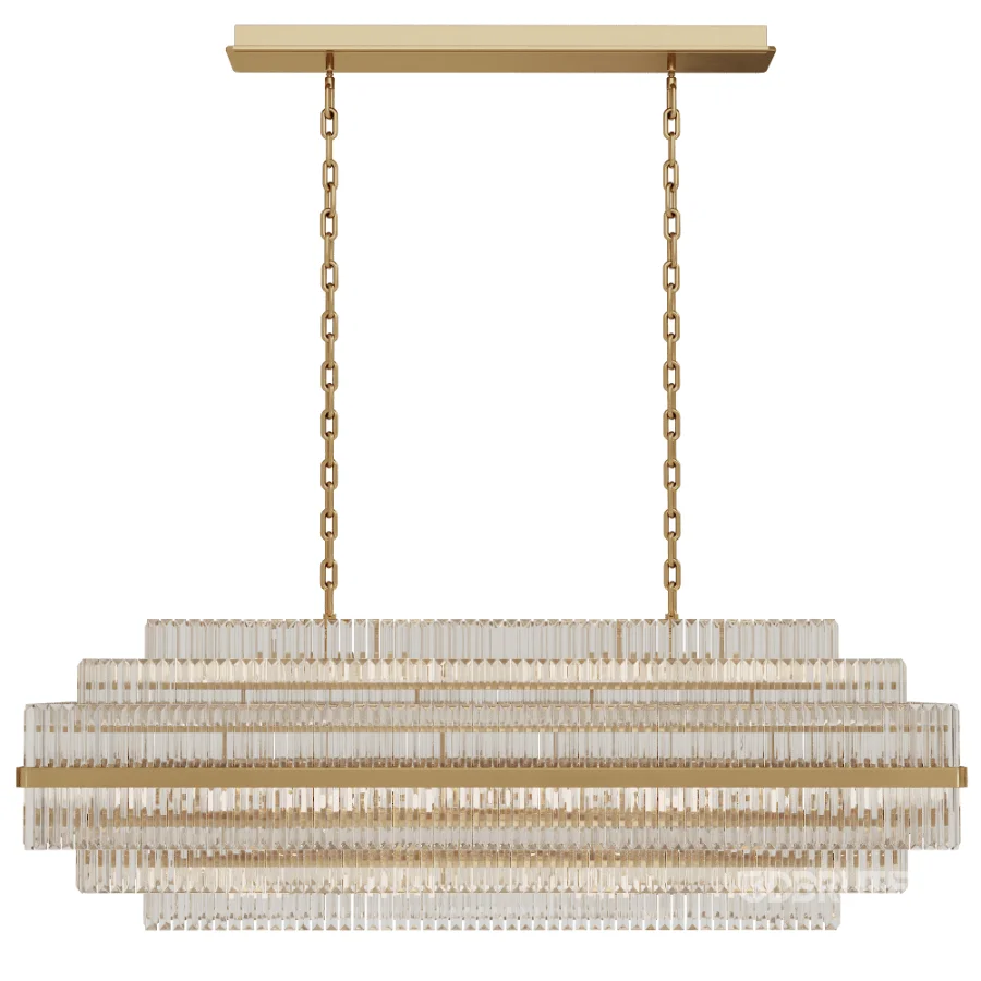 Vienna Linear Crystal Chandelier Image 5