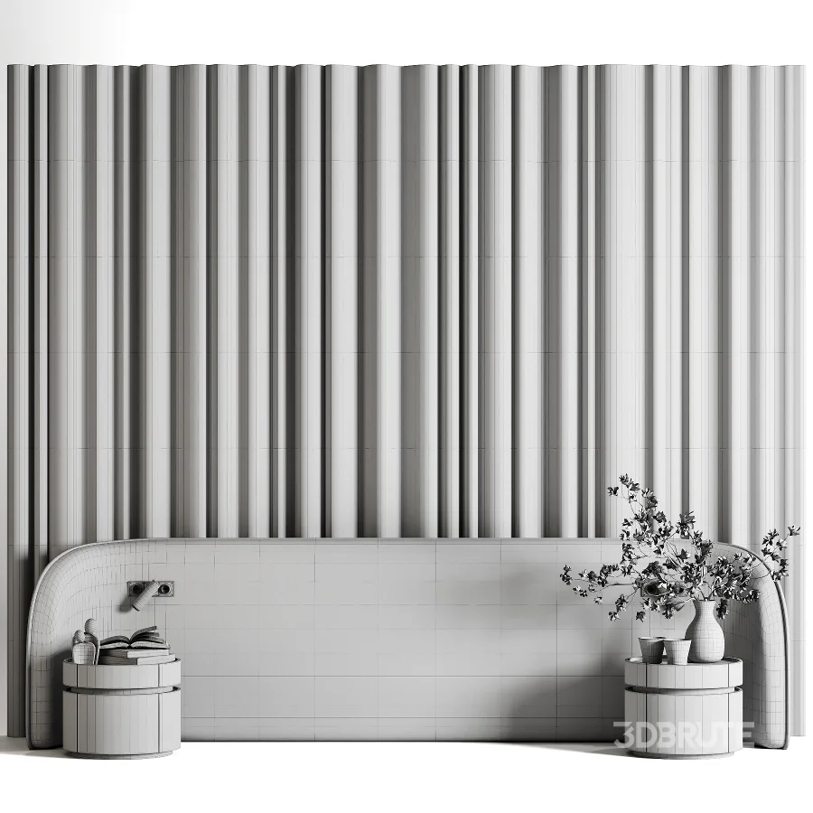 Organic Headboard Set07 Image 6