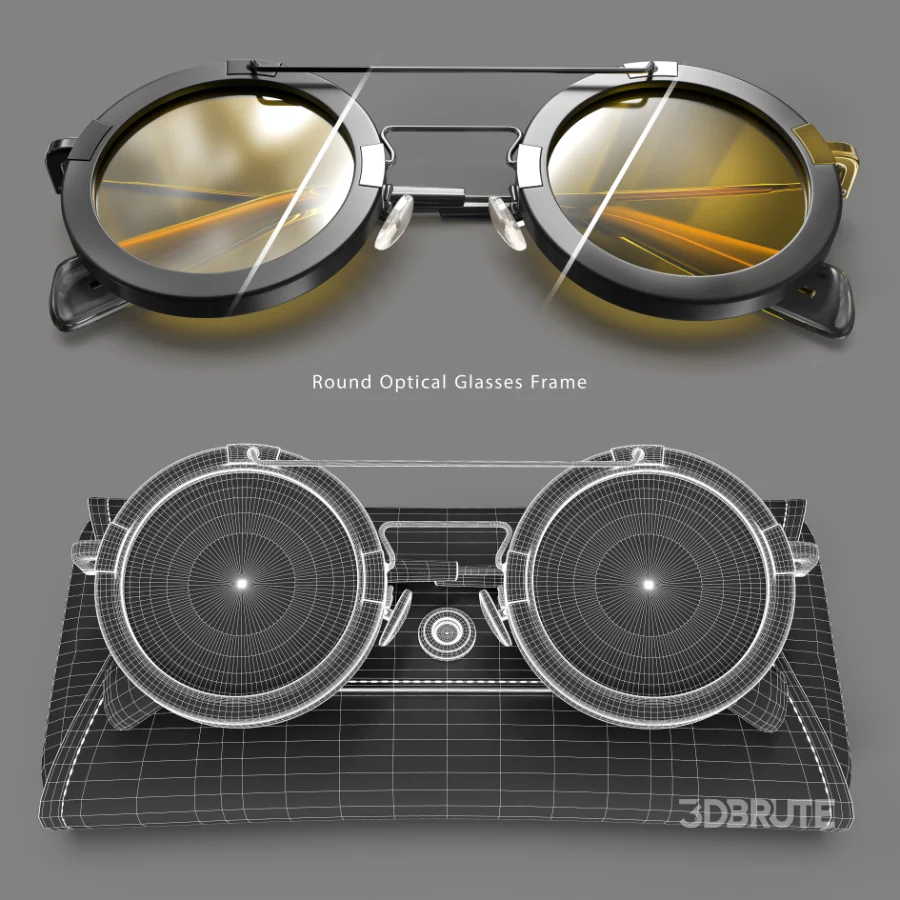Round Optical Glasses Frame Image 6