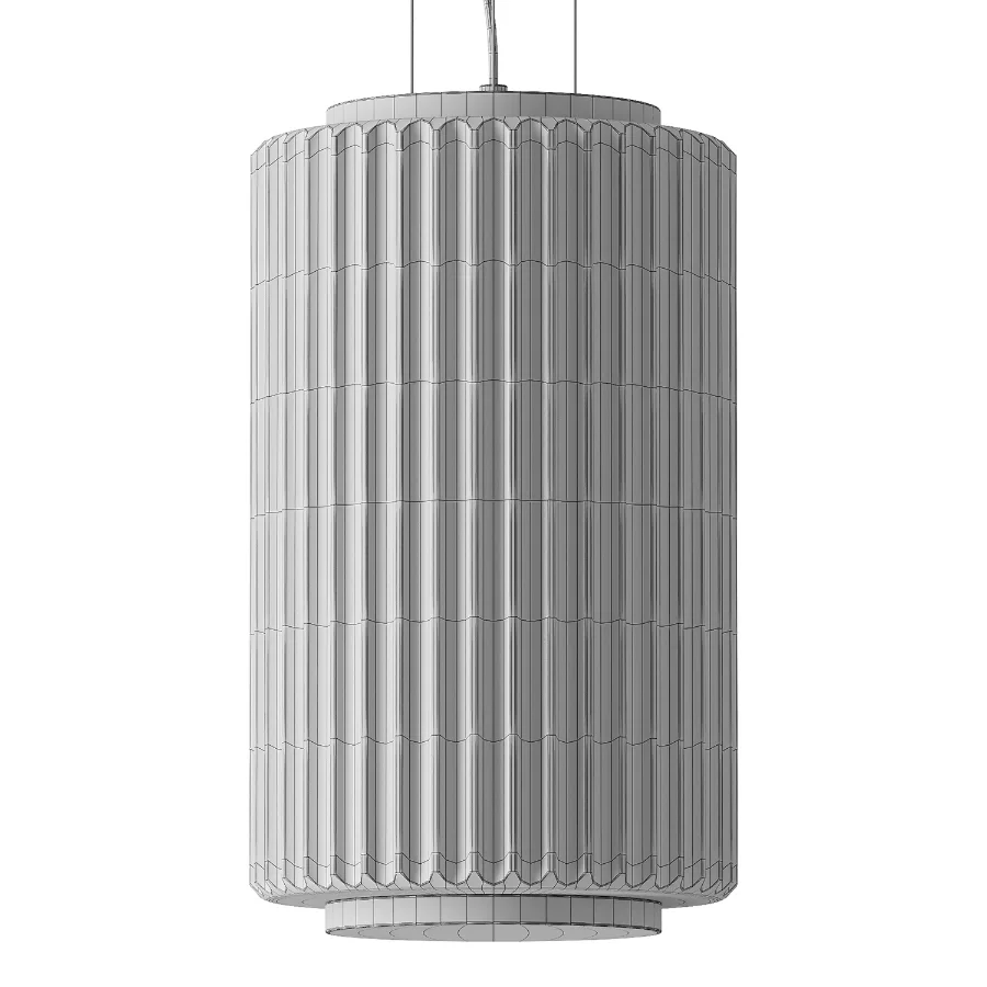 Column Ivory Vertical Pendant Lamp Image 4