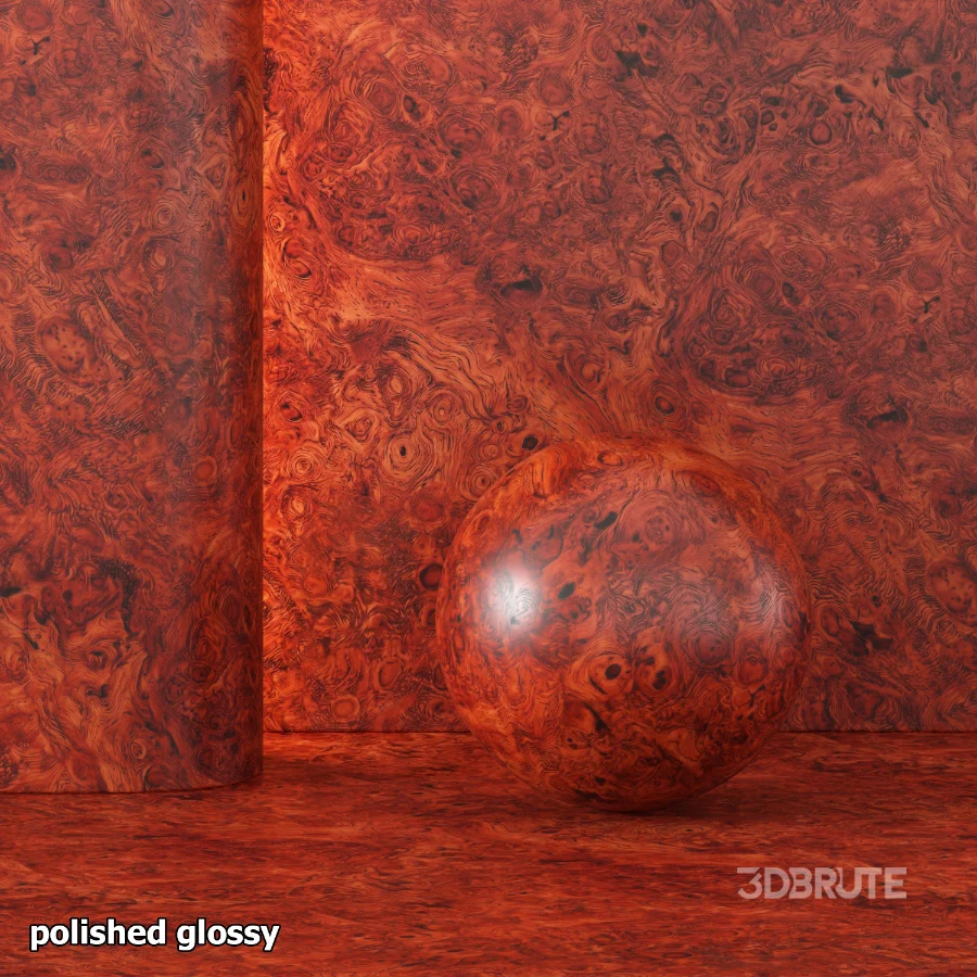 Burl Wood Seamless PBR Material Image 2