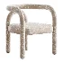 Modern Design Armless Open Back Chairs Fabric Dining Chairs - Thumbnail 3