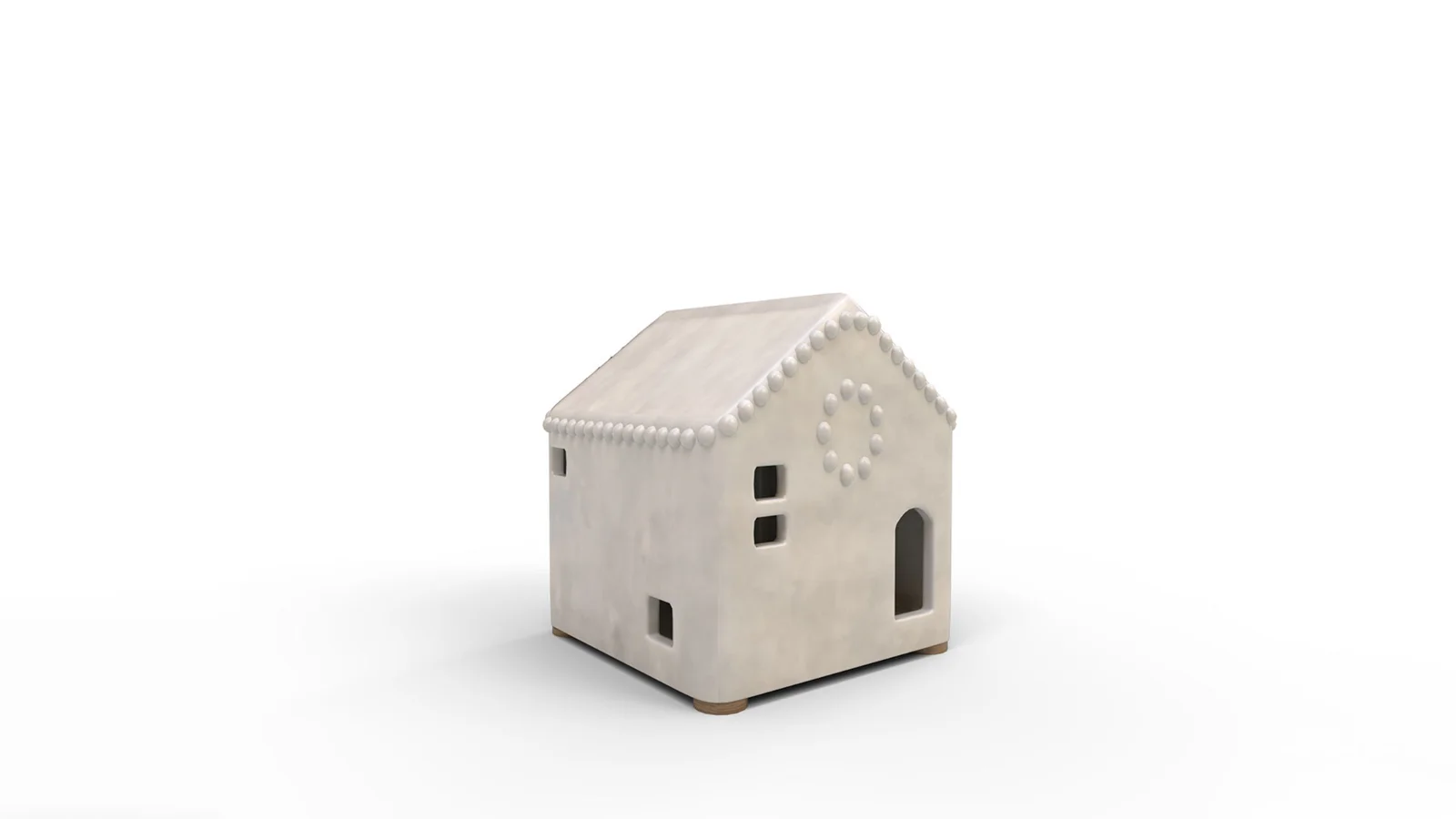 Handmade Ceramic Christmas Village House Mini Image 1