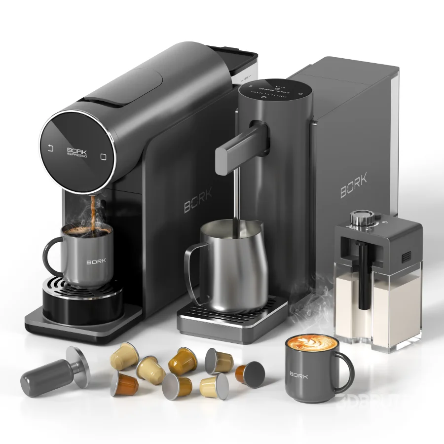 BORK Espresso Mini Machine & Milk Frother Image 2