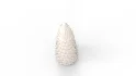 Pre Lit Caviar Beaded Glass Trees White - Thumbnail 5