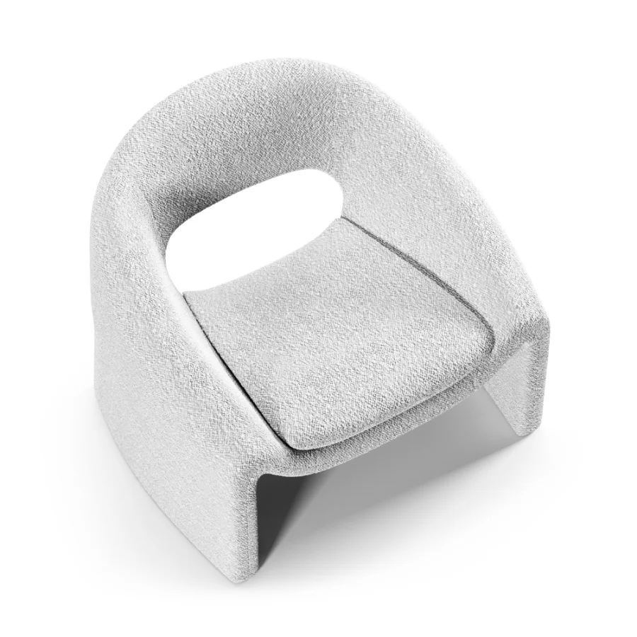 Sacha Performance Bouclé Armchair Image 3