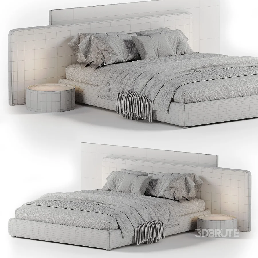 Modern Double Bed 04 Image 7