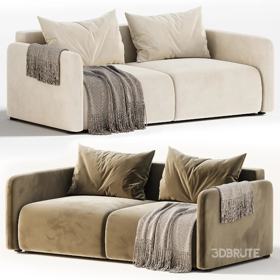 Straight sofa Kartos Velvet by divan Image 6