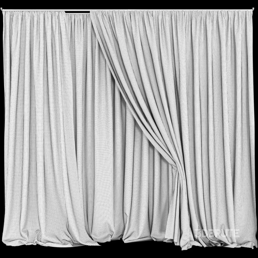 Silk and Cotton Curtain Set 120 Image 7