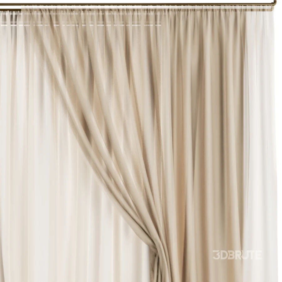 Silk and Cotton Curtain Set 120 Image 4