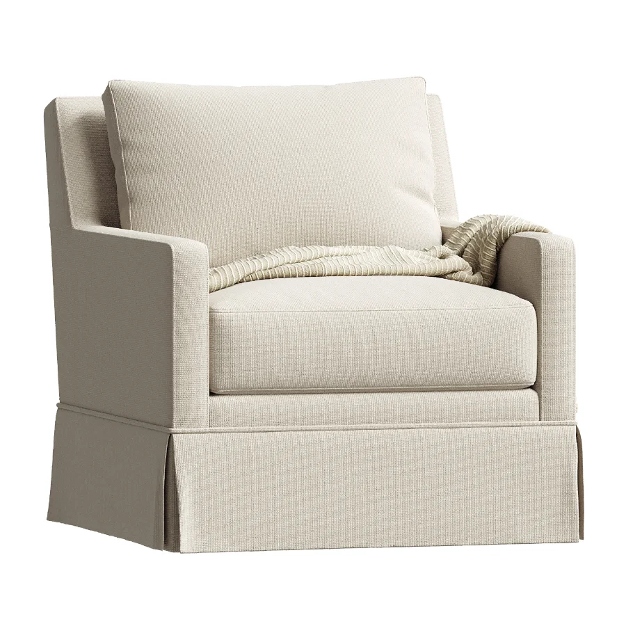 Augustus Club Chair Crypton Linen Image 1