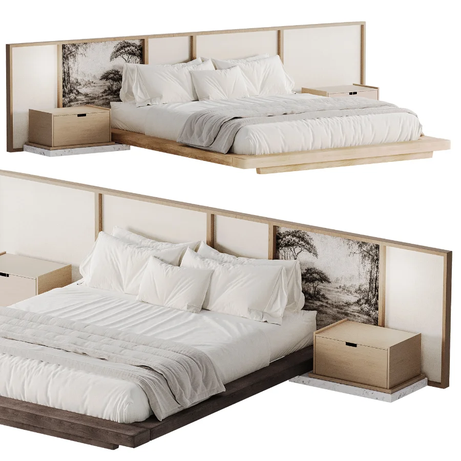 Japandi Double Bed 01 Image 6